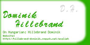 dominik hillebrand business card
